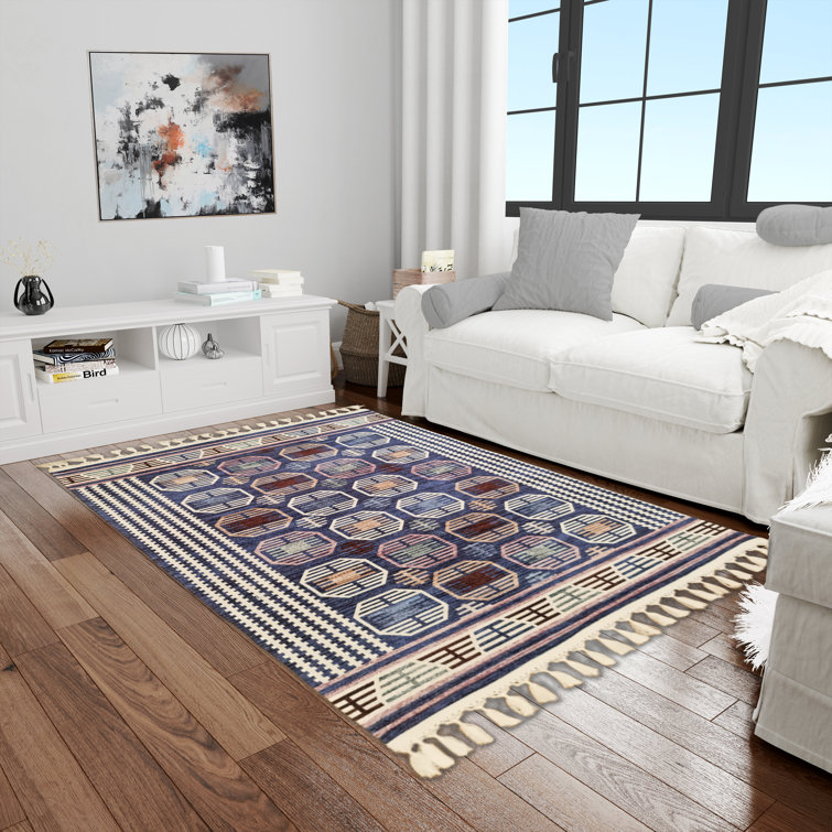 Bloomsbury Market Fairdale Moroccan Brown/Blue Area Rug Wayfair.co.uk